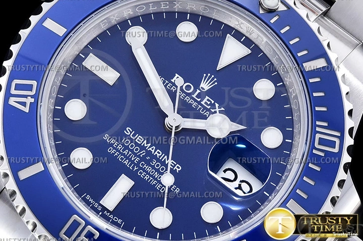 0118 Sporty ROLSUB0338 – Submariner 116619LB 904L SS SS Blue VSF VS 1042